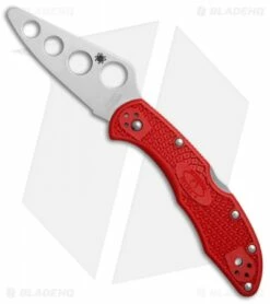 Spyderco Delica 4 Knife Trainer Knife Red FRN (2.88" Dull) C11TR