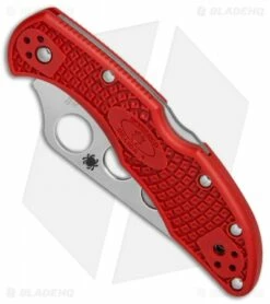 Spyderco Delica 4 Knife Trainer Knife Red FRN (2.88" Dull) C11TR 6 Spyderco Delica 4 Knife Trainer Knife Red FRN (2.88" Dull) C11TR -Kershaw Sales Shop Spyderco Delica 4 Trainer Red FRN dull BHQ 13464 er spine