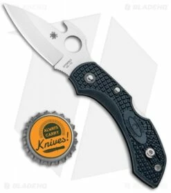 Spyderco Dragonfly 2 Knife W/ Emerson Opener Dark Gray (2.28" Satin) C28PGYW2 -Kershaw Sales Shop Spyderco Dragonfly 2 Emerson Opener Dark Blue FRN Satin C28PGYW2 BHQ 97438 jr bottlecap 2