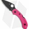 Spyderco Dragonfly 2 Pink Lightweight Lockback Knife Pink FRN (2.3" Black)