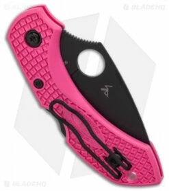 Spyderco Dragonfly 2 Pink Lightweight Lockback Knife Pink FRN (2.3" Black) -Kershaw Sales Shop Spyderco Dragonfly 2 Pink Heals Lightweight Knife Pink FRN 2.3 Black BHQ 121027 LS Side