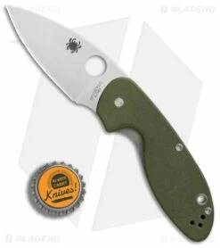 Spyderco Efficient Liner Lock Knife Green G-10 (3" Satin) C216GPGR 8 Spyderco Efficient Liner Lock Knife Green G-10 (3" Satin) C216GPGR -Kershaw Sales Shop Spyderco Efficient Green G10 Plain BHQ 85707 er bottlecap