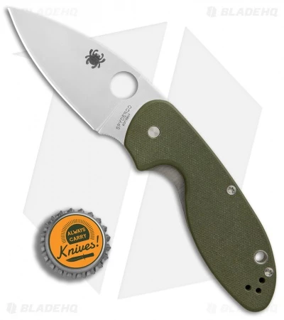 Spyderco Efficient Liner Lock Knife Green G-10 (3" Satin) C216GPGR 4 Spyderco Efficient Liner Lock Knife Green G-10 (3" Satin) C216GPGR - Image 4