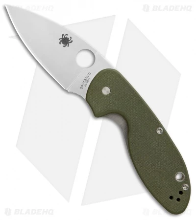 Spyderco Efficient Liner Lock Knife Green G-10 (3" Satin) C216GPGR 1 Spyderco Efficient Liner Lock Knife Green G-10 (3" Satin) C216GPGR