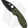 Spyderco Efficient Liner Lock Knife Green G-10 (3" Black) C216GPGRBK