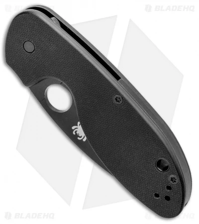 Spyderco Efficient Liner Lock Knife Black G-10 (3" Black Serr) C216GPSBBK 2 Spyderco Efficient Liner Lock Knife Black G-10 (3" Black Serr) C216GPSBBK - Image 2