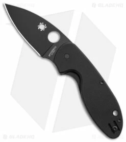 Spyderco Efficient Liner Lock Knife Black G-10 (3" Black) C216GPBBK