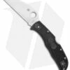 Spyderco Endela Wharncliffe Lockback Knife Black FRN (3.5" Satin)