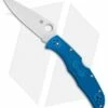Spyderco Endura 4 Knife Flat Ground Blue FRN (3.75" Satin Plain) C10FPBL