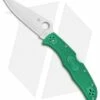Spyderco Endura 4 Knife Flat Ground Green FRN (3.75" Satin) C10FPGR