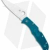 Spyderco Endura 4 Knife Flat Ground Blue FRN (3.75" Satin K390) C10FPK390
