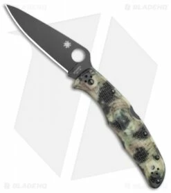 Spyderco Endura 4 Lockback Knife Glow Zome Green (3.75" Black) GITD
