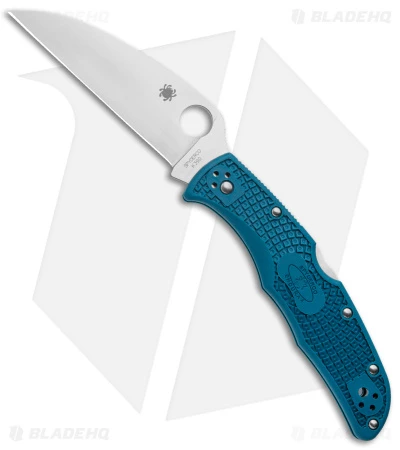 Spyderco Endura 4 Wharncliffe Back Lock Knife Blue FRN (3.75" Satin K390) 3 Spyderco Endura 4 Wharncliffe Back Lock Knife Blue FRN (3.75" Satin K390) - Image 3