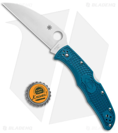 Spyderco Endura 4 Wharncliffe Back Lock Knife Blue FRN (3.75" Satin K390) 6 Spyderco Endura 4 Wharncliffe Back Lock Knife Blue FRN (3.75" Satin K390) - Image 6