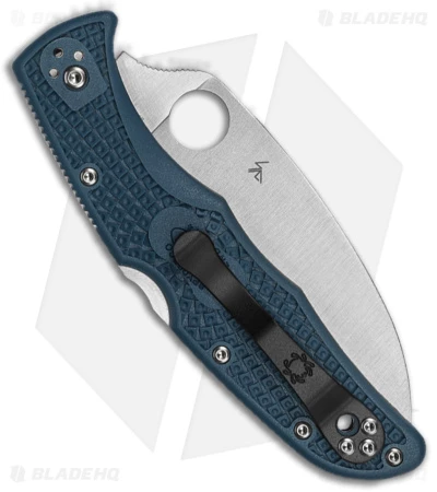 Spyderco Endura 4 Wharncliffe Back Lock Knife Blue FRN (3.75" Satin K390) 2 Spyderco Endura 4 Wharncliffe Back Lock Knife Blue FRN (3.75" Satin K390) - Image 2