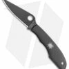 Spyderco GrassHopper Black Stainless Steel Keychain Knife (2.3" Black) C138BKP