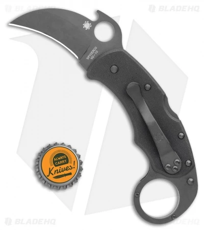 Spyderco Karahawk Folding Knife W/ Emerson Opener (2.36" Black) C170GBBKP 4 Spyderco Karahawk Folding Knife W/ Emerson Opener (2.36" Black) C170GBBKP - Image 4