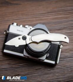 Spyderco Kopa Sprint Run Lockback Knife Stainless Steel (2.4" Satin) C92P -Kershaw Sales Shop Spyderco Kopa Sprint Run Lockback Knife Stainless Steel Satin C92P BHQ2435 kp wood camera web