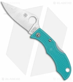 Spyderco Ladybug 3 Folding Knife Teal FRN (1.94" S30V) LTLP3