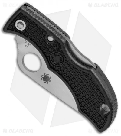 Spyderco Ladybug 3 Knife Black FRN (1.94" Satin) LBKP3 2 Spyderco Ladybug 3 Knife Black FRN (1.94" Satin) LBKP3 - Image 2