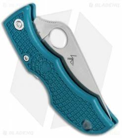 Spyderco Ladybug Lockback Knife Blue FRN (1.94" Satin K390) LFP3K390 6 Spyderco Ladybug Lockback Knife Blue FRN (1.94" Satin K390) LFP3K390 -Kershaw Sales Shop Spyderco Ladybug LB Blue FRN Satin LFP3K390 BHQ 106206 jr side