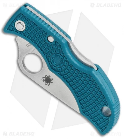 Spyderco Ladybug Lockback Knife Blue FRN (1.94" Satin K390) LFP3K390 2 Spyderco Ladybug Lockback Knife Blue FRN (1.94" Satin K390) LFP3K390 - Image 2