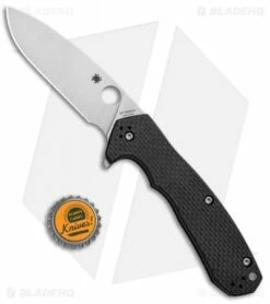 Spyderco Lai Amalgam Compression Lock Knife Carbon Fiber (3.8" Satin) C234CFP -Kershaw Sales Shop Spyderco Lai Amalgam Compression Lock CF Satin C234CFP BHQ 80885 jr bottlecap
