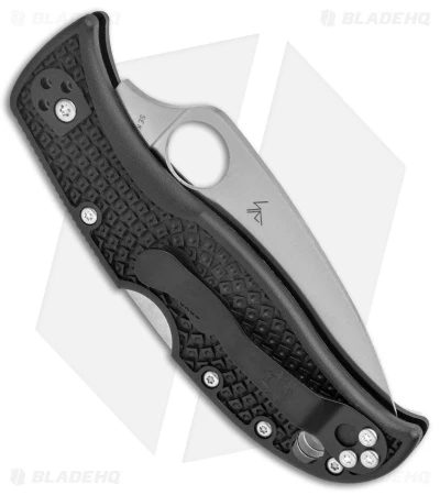 Spyderco LeafJumper Lock Back Knife Black FRN (3" Satin Serr VG-10) C262SBK 3 Spyderco LeafJumper Lock Back Knife Black FRN (3" Satin Serr VG-10) C262SBK - Image 3