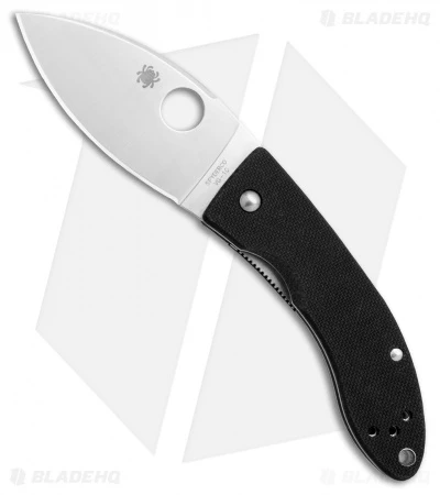 Spyderco Lil' Lum Chinese Folder Black G-10 (2.375" Satin) C205GP 1 Spyderco Lil' Lum Chinese Folder Black G-10 (2.375" Satin) C205GP