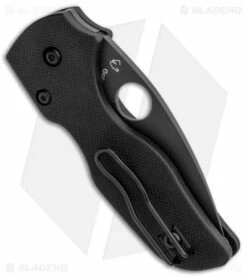 Spyderco Lil' Native Compression Lock Knife Black G-10 (2.5" Black) C230GPBBK -Kershaw Sales Shop Spyderco Lil Native Compression Lock Black G 10 Black C230GPBBK BHQ 81520 jr side