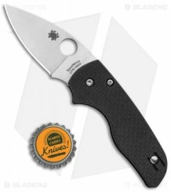 Spyderco Lil' Native Compression Lock Knife Carbon Fiber (2.5" Satin S90V) -Kershaw Sales Shop Spyderco Lil Native Compression Lock CF Satin C230CF90VP BHQ 112413 jr bottlecap