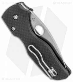 Spyderco Lil' Native Compression Lock Knife Carbon Fiber (2.5" Satin S90V) -Kershaw Sales Shop Spyderco Lil Native Compression Lock CF Satin C230CF90VP BHQ 112413 jr side