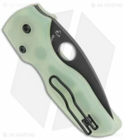 Spyderco M4 Lil' Native Compression Lock Knife Natural G-10 (2.4" Black) -Kershaw Sales Shop Spyderco Lil Native M4 Exclusive Compression Lock Natural G 10 Black C230GM4PBK BHQ 99213 jr side