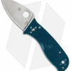 Spyderco Lil' Temperance 3 K390 Compression Lock Knife Teal (2.9" Stonewash)