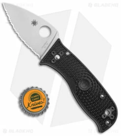 Spyderco Lil' Temperance 3 Lightweight Knife Black FRN (2.9" Satin Serr) C69SBK3 7 Spyderco Lil' Temperance 3 Lightweight Knife Black FRN (2.9" Satin Serr) C69SBK3 -Kershaw Sales Shop Spyderco Lil Temperance 3 Lightweight Black FRN Satin Serr BHQ 175377 jr bottlecap