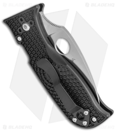 Spyderco Lil' Temperance 3 Lightweight Knife Black FRN (2.9" Satin Serr) C69SBK3 3 Spyderco Lil' Temperance 3 Lightweight Knife Black FRN (2.9" Satin Serr) C69SBK3 - Image 3
