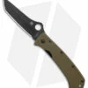 Spyderco Lum Liner Lock Tanto Knife OD Green G-10 (3.9" Black M390) C46GPODBK