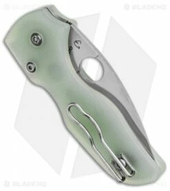 Spyderco M4 Lil' Native Compression Lock Knife Natural G-10 (2.4" Satin) -Kershaw Sales Shop Spyderco M4 Lil Native Compression Lock Knife Natural G 10 2in 4cm Satin BHQ 137715 td side jr