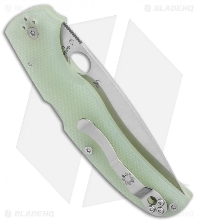 Spyderco M4 Native Chief Lockback Knife Natural G-10 (4.08" Satin) C244GM4P 3 Spyderco M4 Native Chief Lockback Knife Natural G-10 (4.08" Satin) C244GM4P - Image 3