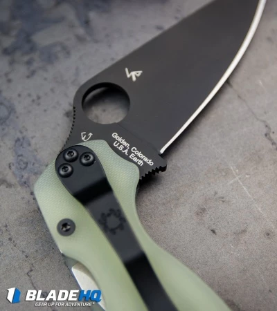 Spyderco M4 Paramilitary 2 Knife Natural G-10 (3.4" Black) C81GM4BKP2 Exclusive 6 Spyderco M4 Paramilitary 2 Knife Natural G-10 (3.4" Black) C81GM4BKP2 Exclusive - Image 6