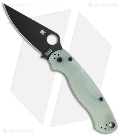 Spyderco M4 Paramilitary 2 Knife Natural G-10 (3.4" Black) C81GM4BKP2 Exclusive 1 Spyderco M4 Paramilitary 2 Knife Natural G-10 (3.4" Black) C81GM4BKP2 Exclusive