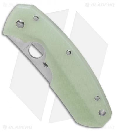 Spyderco Anso Rock Lobster Liner Lock Knife Natural G-10 (3.75" Satin CPM-M4) 2 Spyderco Anso Rock Lobster Liner Lock Knife Natural G-10 (3.75" Satin CPM-M4) - Image 2