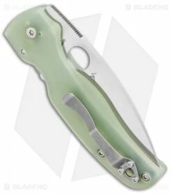 Spyderco M4 Shaman Compression Lock Knife Natural G-10 (3.6" Satin) C229GM4P -Kershaw Sales Shop Spyderco M4 Shaman Compression Lock Natural G 10 Satin C229GM4P BHQ 91408 jr side