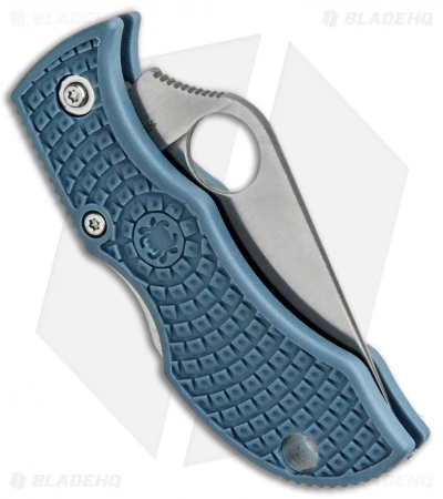 Spyderco Manbug Sprint Run Lockback Knife Blue FRN (1.95" Satin V-Toku2) MBBLPE 3 Spyderco Manbug Sprint Run Lockback Knife Blue FRN (1.95" Satin V-Toku2) MBBLPE - Image 3