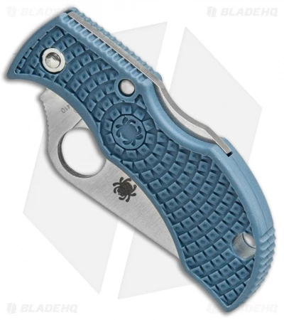 Spyderco Manbug Sprint Run Lockback Knife Blue FRN (1.95" Satin V-Toku2) MBBLPE 2 Spyderco Manbug Sprint Run Lockback Knife Blue FRN (1.95" Satin V-Toku2) MBBLPE - Image 2