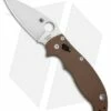 Spyderco Manix 2 Folding Knife Brown G-10 (3.375" Satin M390) C101GPBN2