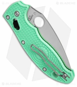 Spyderco Manix 2 M4 Lightweight Knife Mint Green (3.37" Satin) C101PJGR2 6 Spyderco Manix 2 M4 Lightweight Knife Mint Green (3.37" Satin) C101PJGR2 -Kershaw Sales Shop Spyderco Manix 2 M4 Lightweight Knife Mint Green Satin C101PJGR2 BHQ 180238 kc side