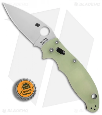 Spyderco Manix 2 M4 Natural G-10 Knife (3.375" Satin) C101GM4P2 Exclusive 4 Spyderco Manix 2 M4 Natural G-10 Knife (3.375" Satin) C101GM4P2 Exclusive - Image 4