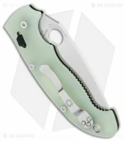 Spyderco Manix 2 XL M4 Natural G-10 Knife (3.88" Satin) C95GM4P2 Exclusive -Kershaw Sales Shop Spyderco Manix 2 XL M4 Natural G 10 Satin C95GM4P2 BHQ 98794 jr side