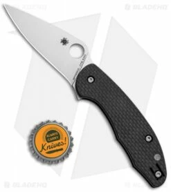 Spyderco Mantra 3 Compression Lock Knife Carbon Fiber (3.17" Satin) C233CFP -Kershaw Sales Shop Spyderco Mantra 3 CL CF Satin C233CFP BHQ 80860 jr bottlecap